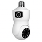Dual Lens Security Camera with Night Vision and AI