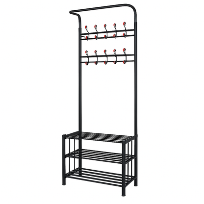 Coat Shoe Rack Hall Tree for Entryway Storage