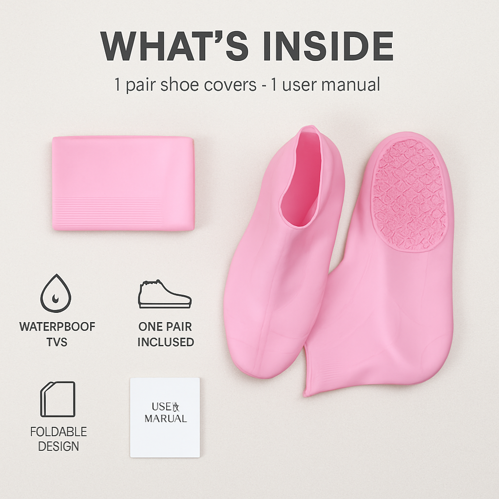 Waterproof Shoe Covers for Rain - Non-Slip Protectors