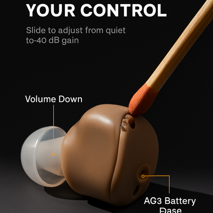 In-Ear Hearing Aids with Adjustable Volume
