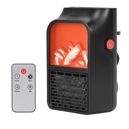 Plug-In Space Heater with Remote, Wall Outlet