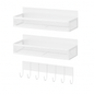 Magnetic Spice Rack with Hooks and Shelving