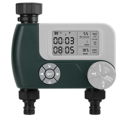 Sprinkler Timer with Dual Zones for Garden Irrigation