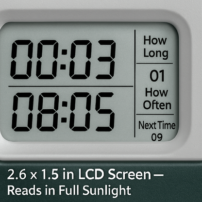 Sprinkler Timer with Dual Zones for Garden Irrigation
