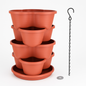 5-Tier Vertical Stackable Garden Planter Tower