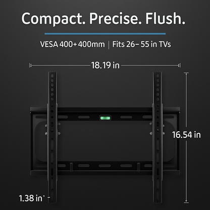 TV Wall Mount Tilt Dual Arm TV Mount Brackets Maximum VESA 400x400mm For 26-55in TVs