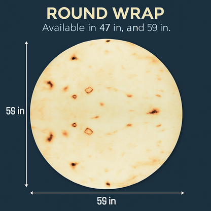 Burrito Tortilla Throw Blanket for Cozy Home Use