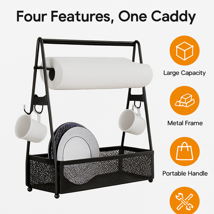 Utensil Caddy with Paper Towel Holders for Grilling