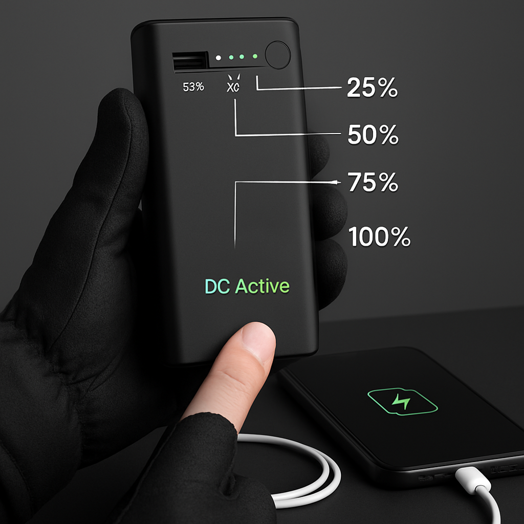 Power Bank for Heated Clothing with USB DC Output