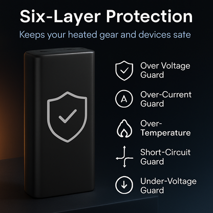 Power Bank for Heated Clothing with USB DC Output