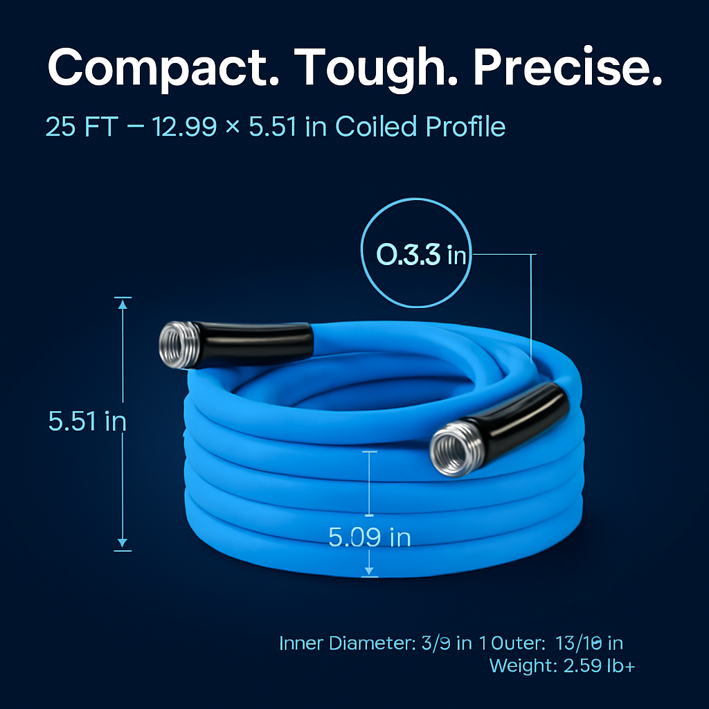 Non-Expanding Garden Hose for All-Weather Use