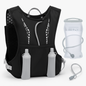 Sport Hydration Vest Running Backpack with 15oz 50oz Water Bladder Adjustable Strap Storage Bag for Trail Running Marathon Race Hiking