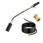 180,000 BTU Propane Weed Torch Heavy Duty Weed Burner Flame Weeder with 10FT Hose Piezo Ignition Adjustable Flame Control for Weeds Ice Snow Asphalt F