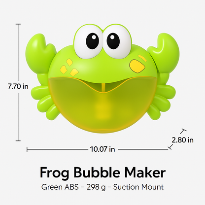 Bubble Bath Maker Frog: Musical Bath Toy for Kids