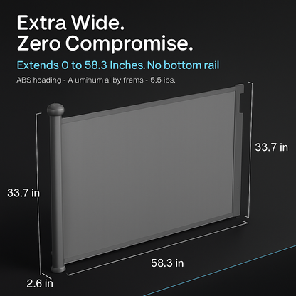 Retractable Baby Security Gate for Doorways & Hallways