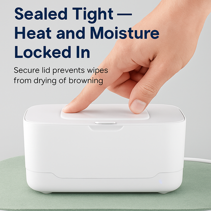 Baby Wipe Warmer with Night Light and 3 Temperature Settings