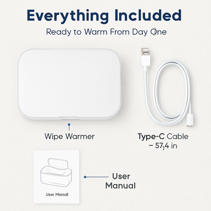 Baby Wipe Warmer with Night Light and 3 Temperature Settings