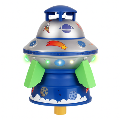 UFO Water Sprinkler with LED Lights Toy Outdoor