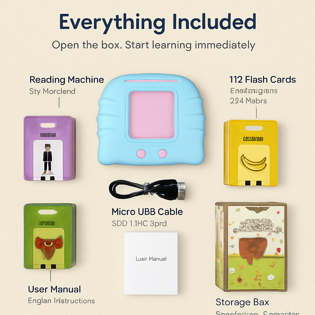 Kids Talking Flash Cards – 224 Word Learning Kit