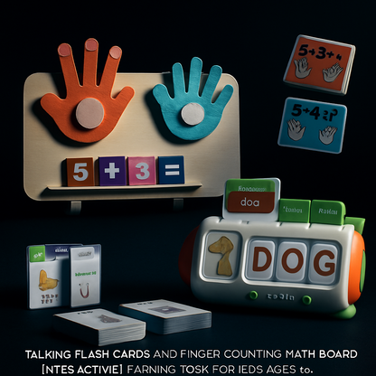Talking Flash Cards & Finger Counting Math Board