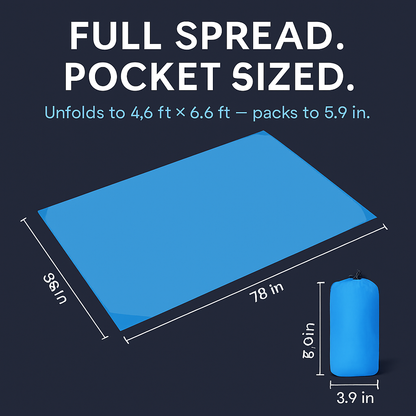 Beach Blanket Waterproof Foldable Picnic Mat for Outdoors