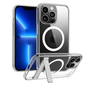 Metal Kickstand Clear Case for iPhone – MagSafe Ready