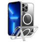 Metal Kickstand Clear Case for iPhone – MagSafe Ready
