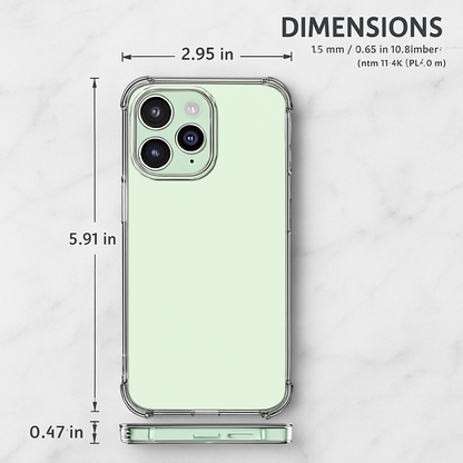 Shockproof Clear Phone Case for iPhone - Protective & Clear