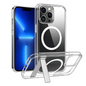 Metal Kickstand Clear Case for iPhone – MagSafe Ready