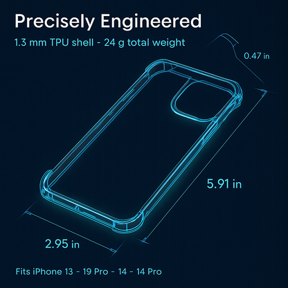 Shockproof Clear Phone Case for iPhone - Protective & Clear