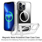 Metal Kickstand Clear Case for iPhone – MagSafe Ready