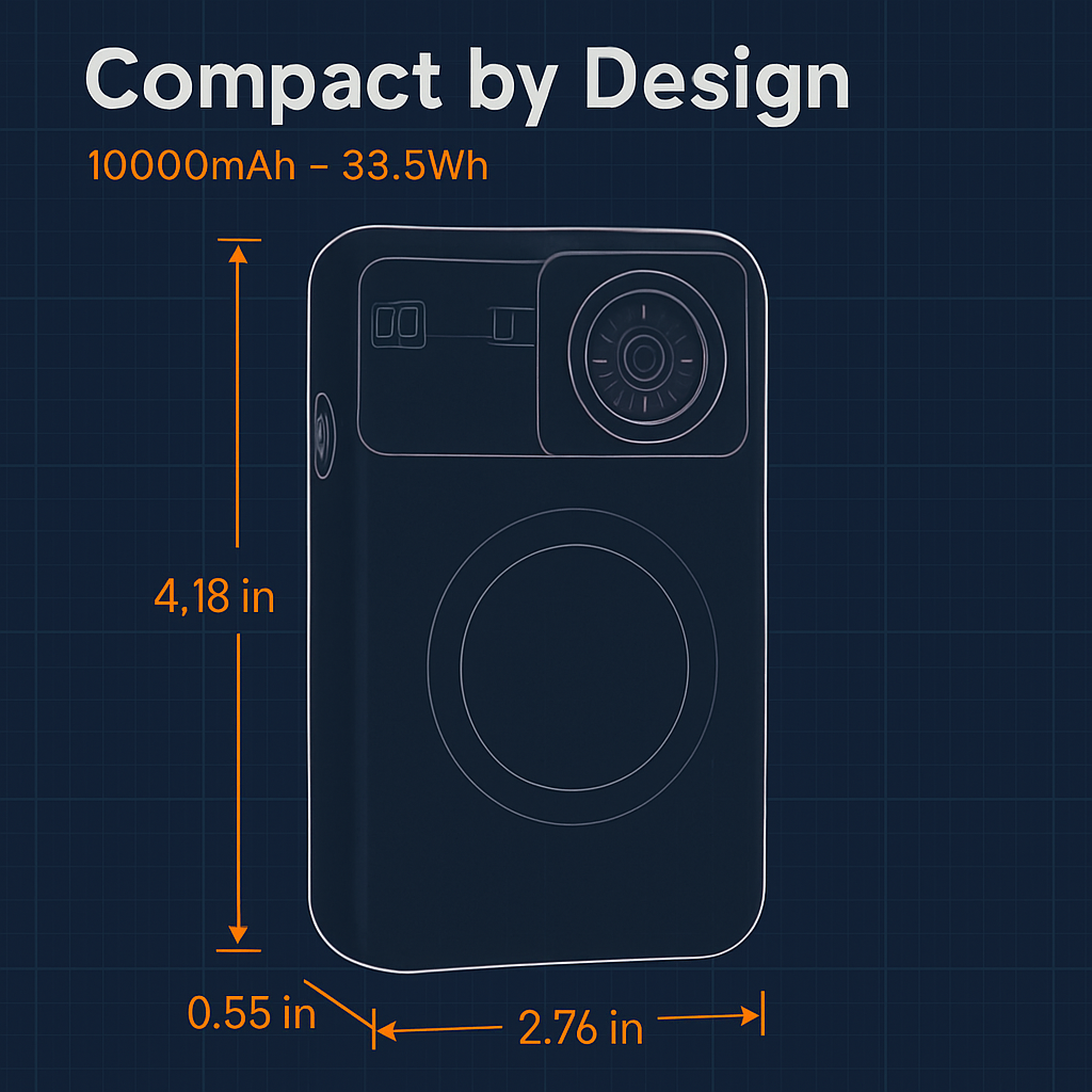 Wireless Power Bank with MagSafe - Compact