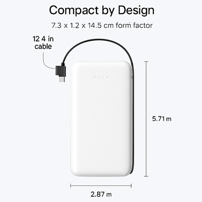 Power Bank Portable Charger with Type-C Cable for iPhone