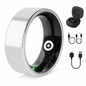 Smart Ring Health Tracker Fitness/Sleep/Stress/HRV Tracker with Charging Case Magnetic Charging Cable for Women & Men Compatible with iOS & Android 7-