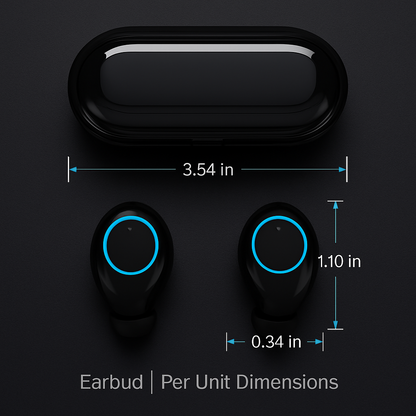 Wireless TWS Earbuds: Crisp Sound, Comfort Fit
