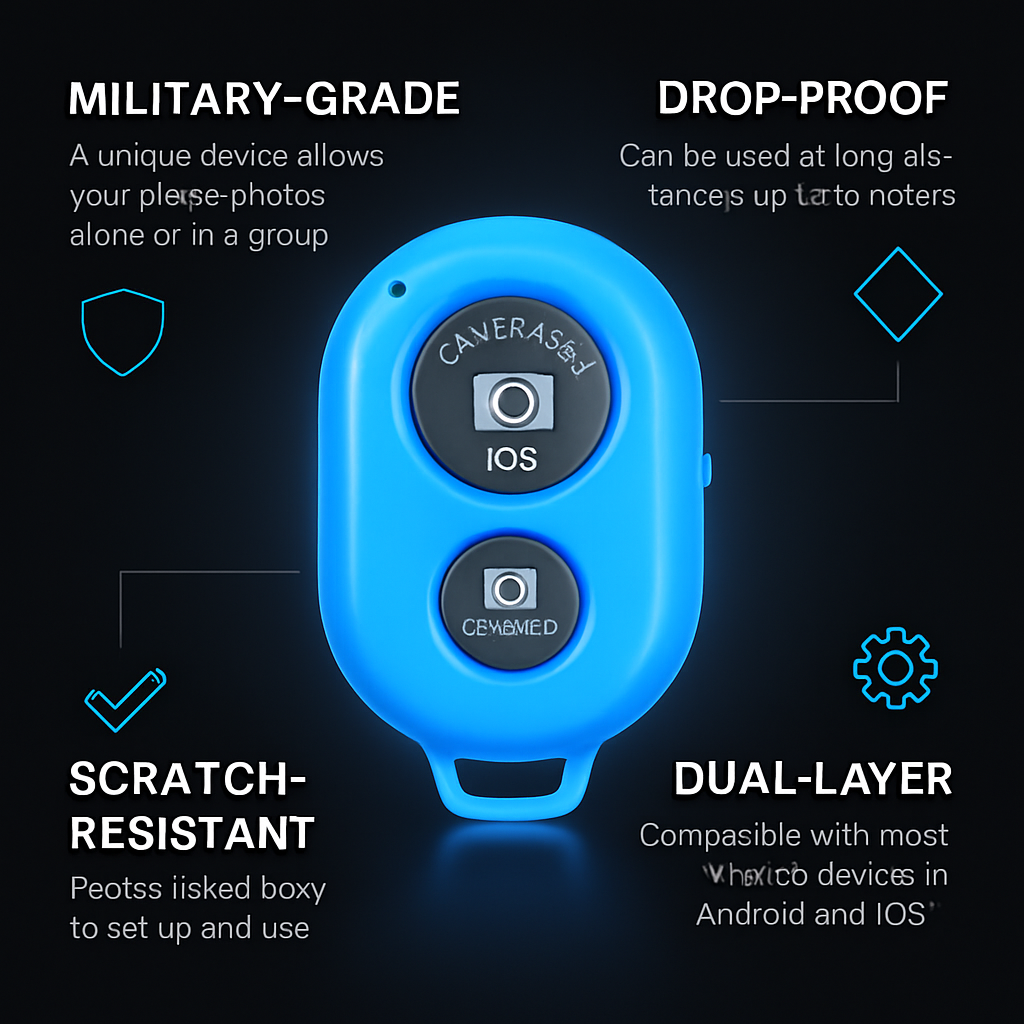 Unique Wireless Shutter Remote Controller for Android and iOS Devices