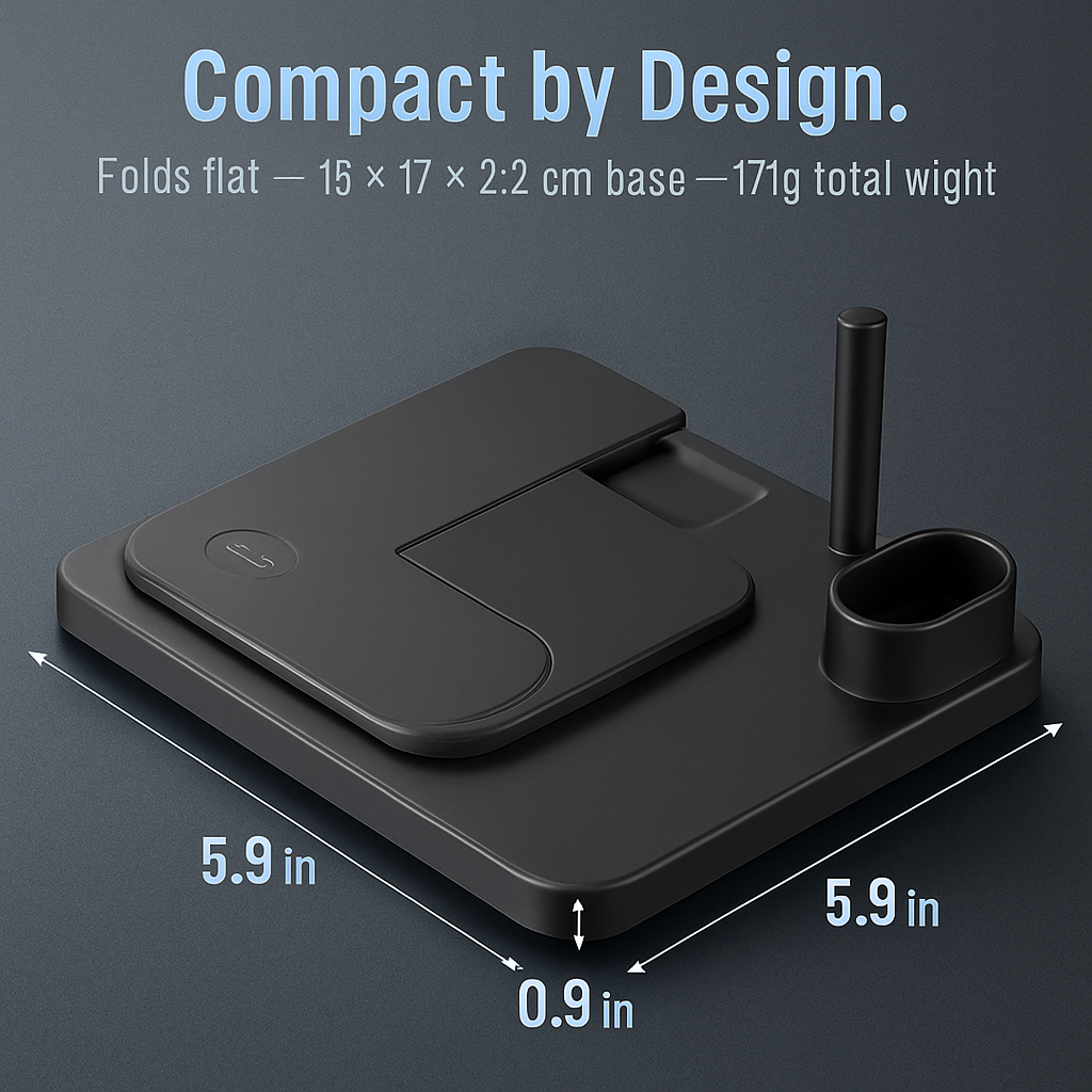 4 in 1 Wireless Charger Foldable Stand for iPhone and Watch