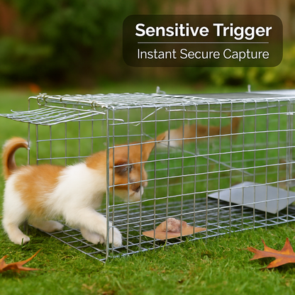 Cat Trap Cage: Humane Live Trap with Release
