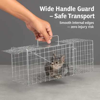 Cat Trap Cage: Humane Live Trap with Release