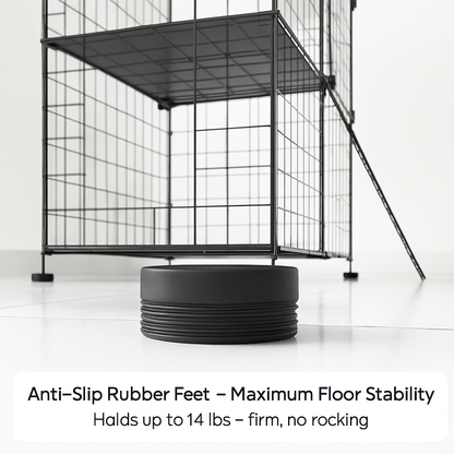 2-Tier Cat Cage Playpen with Ladder for Small Pets