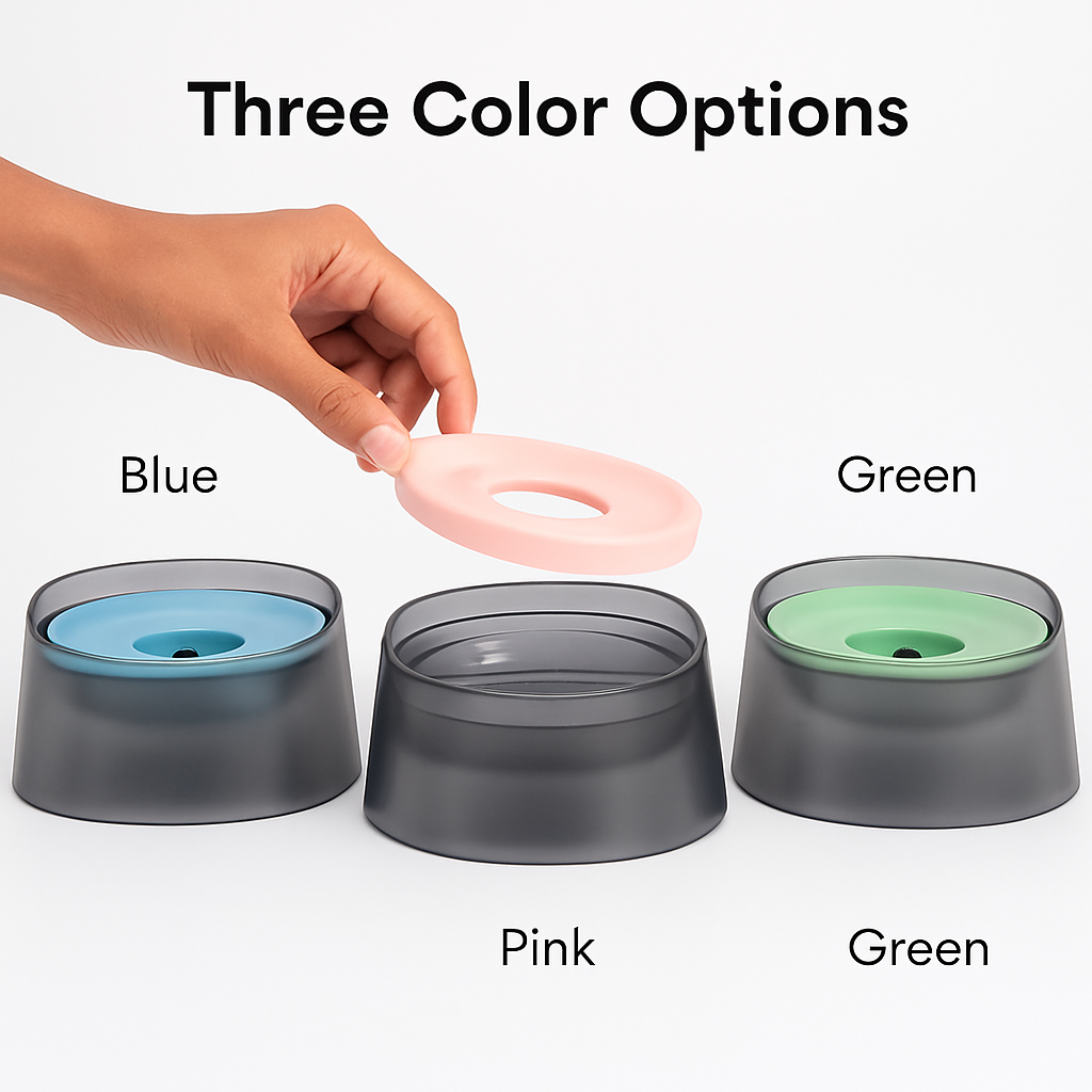 Spill-Proof Slow Water Dog Cat Bowl for Pets