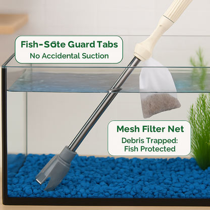 Multifunctional Aquarium Gravel Cleaner - Adjustable Tube
