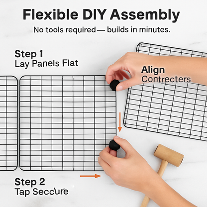 3-Tier Cat Cage Enclosure with Hammock & Toy Ball