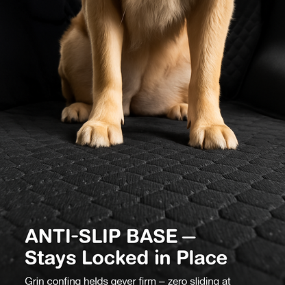 Dog Car Back Seat Cover with Zipper Mesh Window