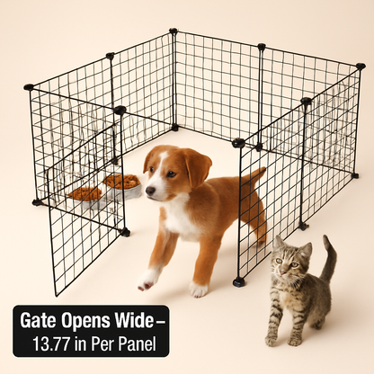 Small Animal Playpen with Door for Indoor/Outdoor Use