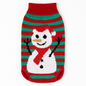 Pet Christmas Sweater Snowman pattern - Size L