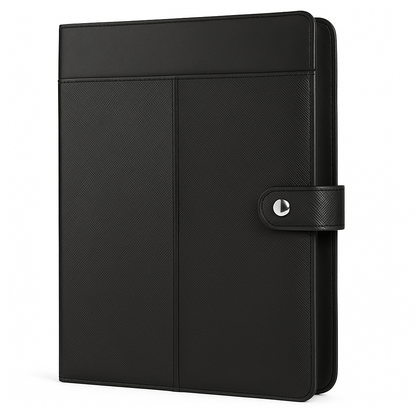 Padfolio Portfolio Folder Business Document Organizer PU Leather Padfolio Holder Case for 9.7" iPad Tablet Business Cards