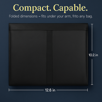 Padfolio Portfolio Folder Business Document Organizer PU Leather Padfolio Holder Case for 9.7" iPad Tablet Business Cards
