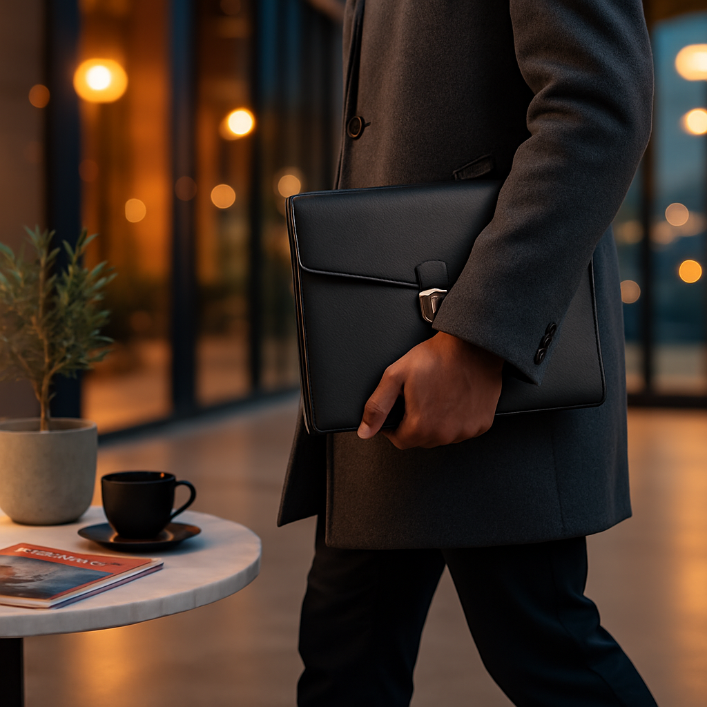 Padfolio Portfolio Folder Business Document Organizer PU Leather Padfolio Holder Case for 9.7" iPad Tablet Business Cards
