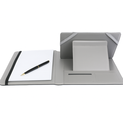 Organizer Case For 9.7in Tablet PC Business Tablet Portfolio w/ A5 Notepad Paper Pad Card Holder